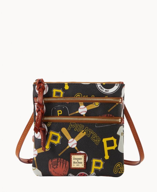 Dooney MLB Pirates N S Triple Zip Crossbody Pirates ID-hmvH89Km Dooney MLB Pirates N S Triple Zip Crossbody Pirates ID-hmvH89Km