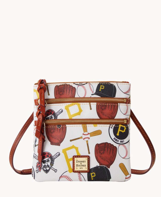 Dooney MLB Pirates N S Triple Zip Crossbody PIRATES ID-IVA3f7kk Dooney MLB Pirates N S Triple Zip Crossbody PIRATES ID-IVA3f7kk