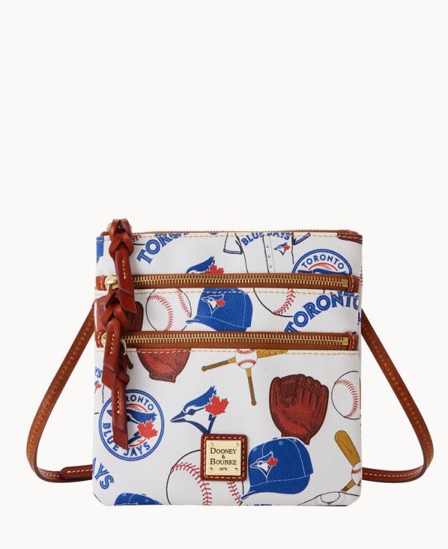 Dooney MLB Blue Jays N S Triple Zip Crossbody BLUE JAYS ID-o09DN9MV Dooney MLB Blue Jays N S Triple Zip Crossbody BLUE JAYS ID-o09DN9MV