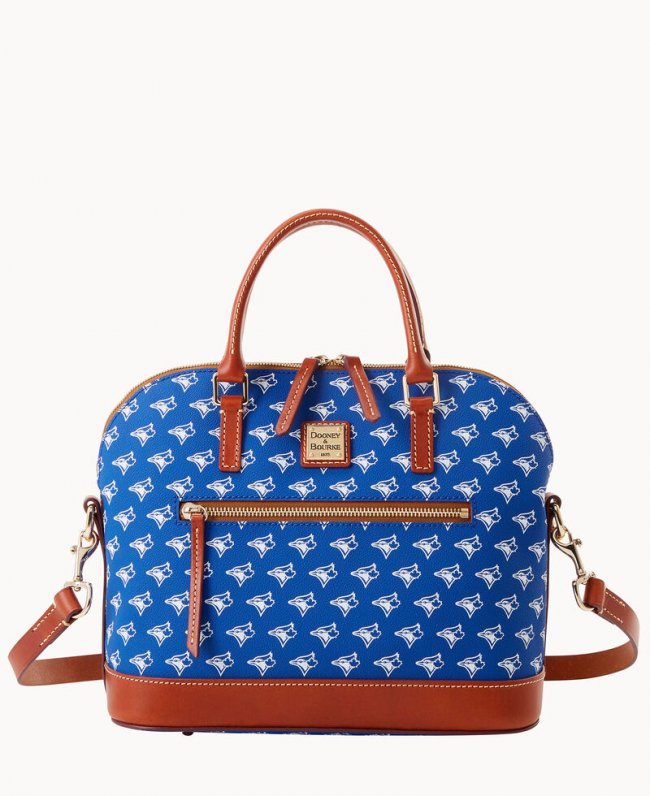 Dooney MLB Blue Jays Domed Zip Satchel BLUE JAYS ID-XqR46qOd Dooney MLB Blue Jays Domed Zip Satchel BLUE JAYS ID-XqR46qOd
